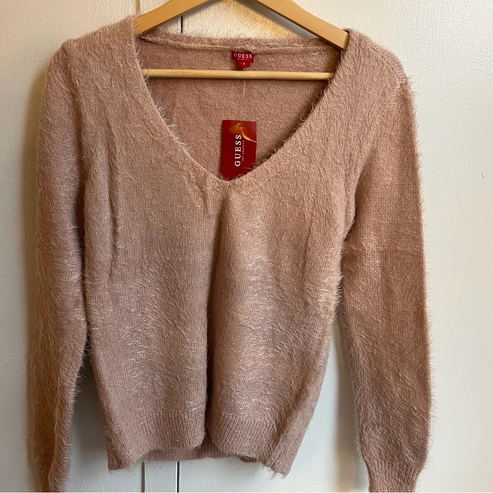 GUESS Women's Blush V-Neck Sweater